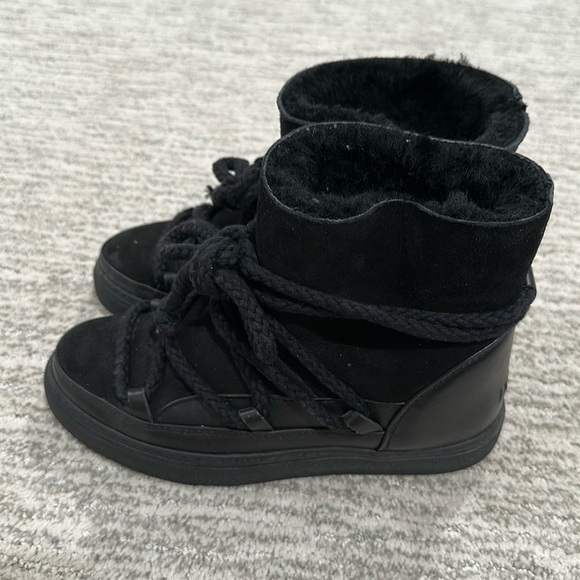 INUIKII Classic shearling-lining suede ankle boots sz 36 - Picture 1 of 8
